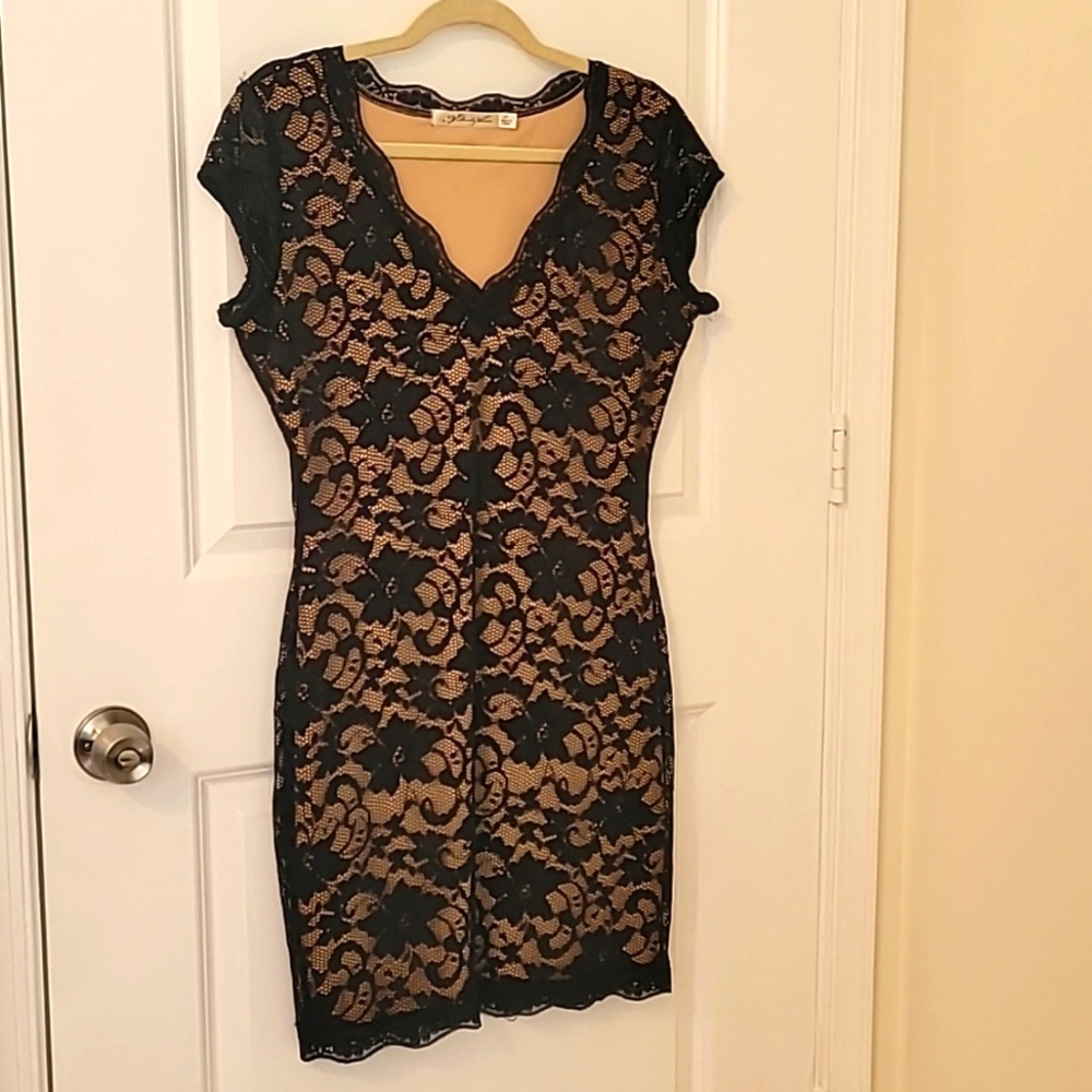 Black lace dress